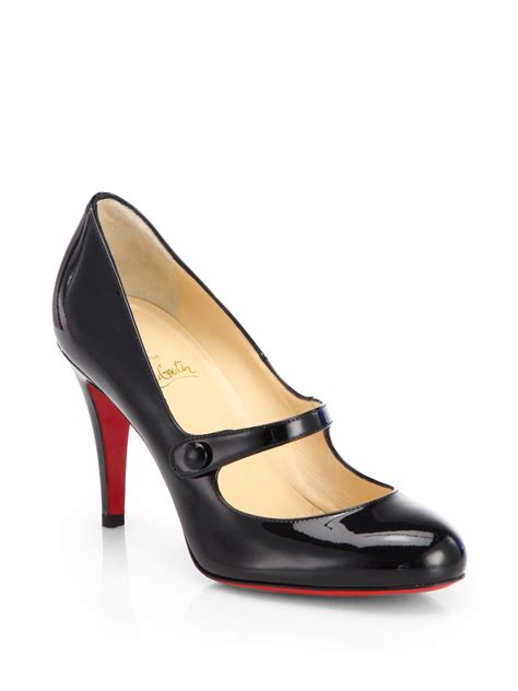 louboutin square toe mary janes